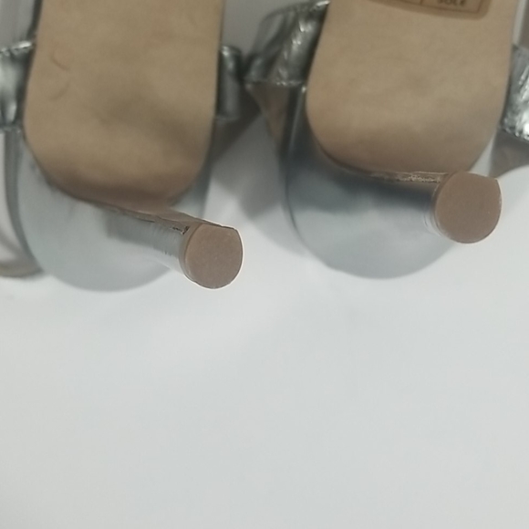 Hugo Boss Silver Platform Stiletto Heels - Picture 8 of 12